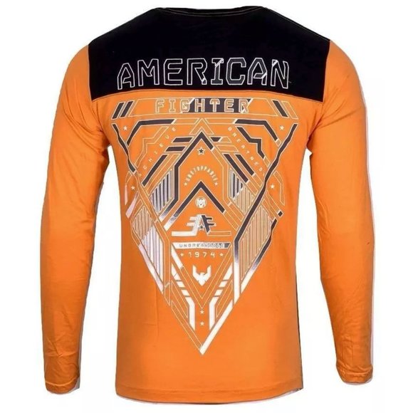 AMERICAN FIGHTER Men's T-Shirt L/S NOBLE TEE - Picture 2 of 9